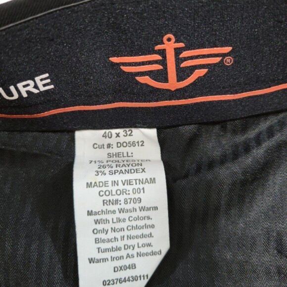 Dockers Pants Size 40 W40"L32" Dockers Signature Performance Stretch Pants Black - Picture 7 of 7